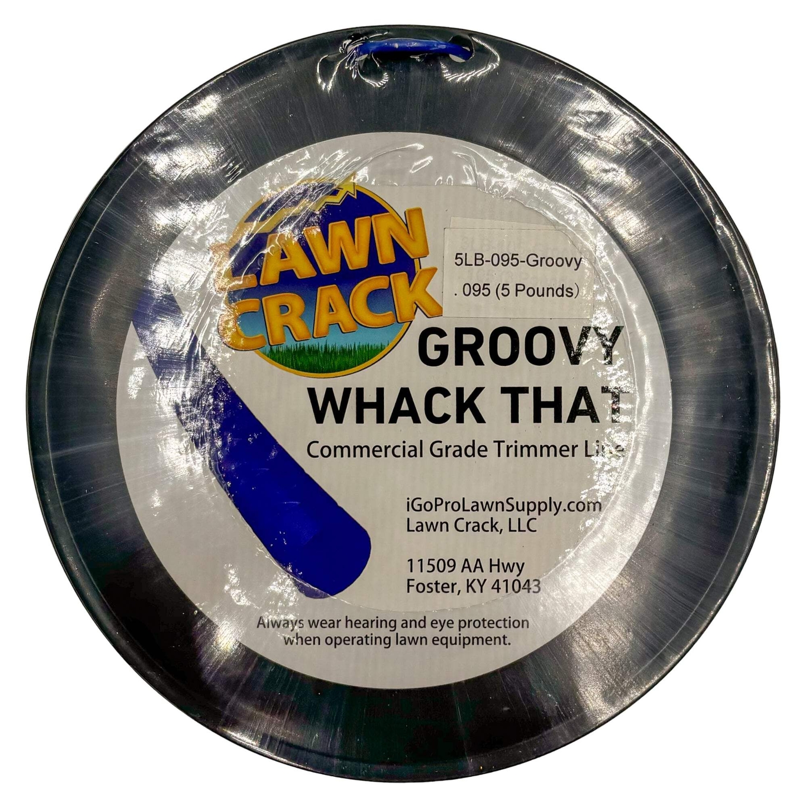 .095 Groovy Trimmer Line 5 Pounds Commercial Grade Lawn Crack