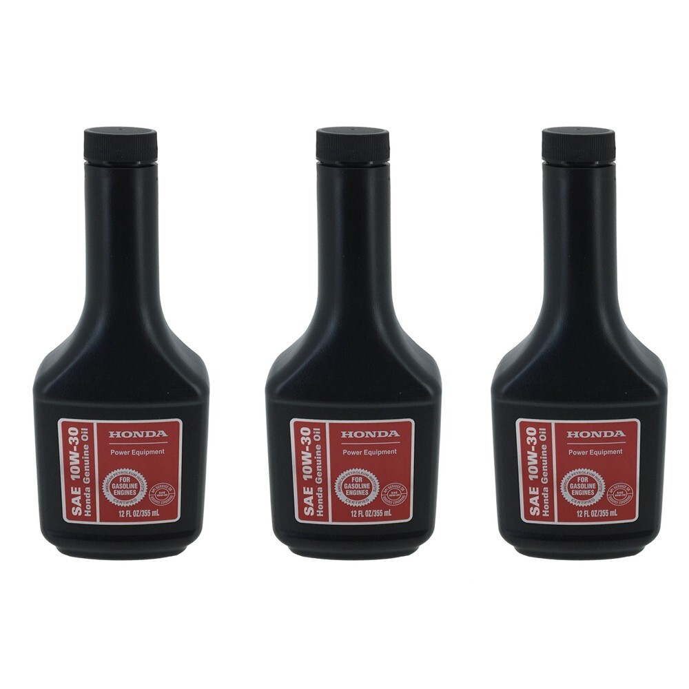 Genuine OEM Honda 08213-10W30 12oz Bottle of SAE 10W-30 Motor Oil – 3 PACK