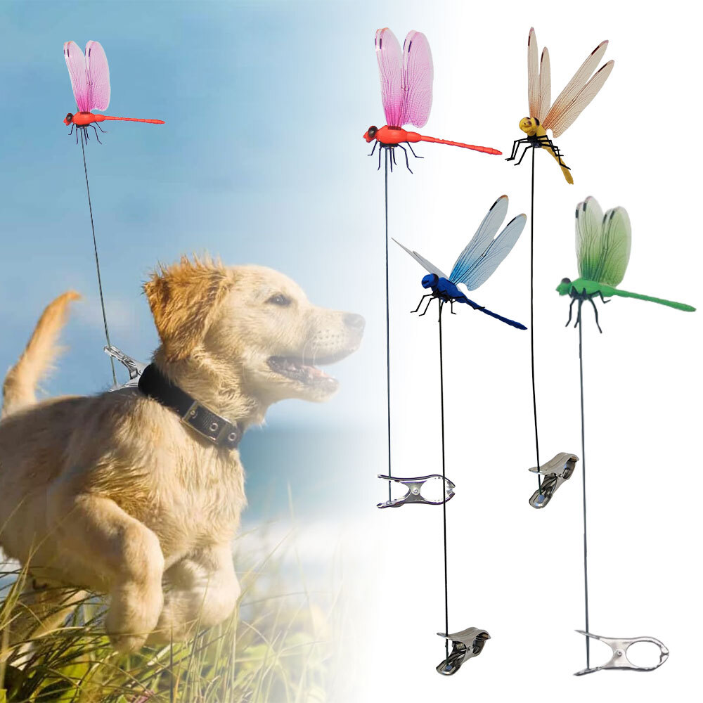 6Pack Dragonfly Clip Black Dragonfly Hat Clip Artificial Realistic 3D Dragonfly~
