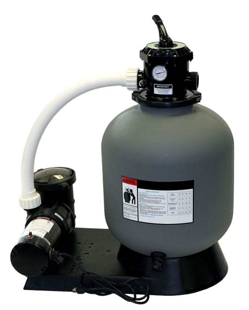 24″ In-Ground Swimming Pool Sand Filter System W/ .90 THP Pump
