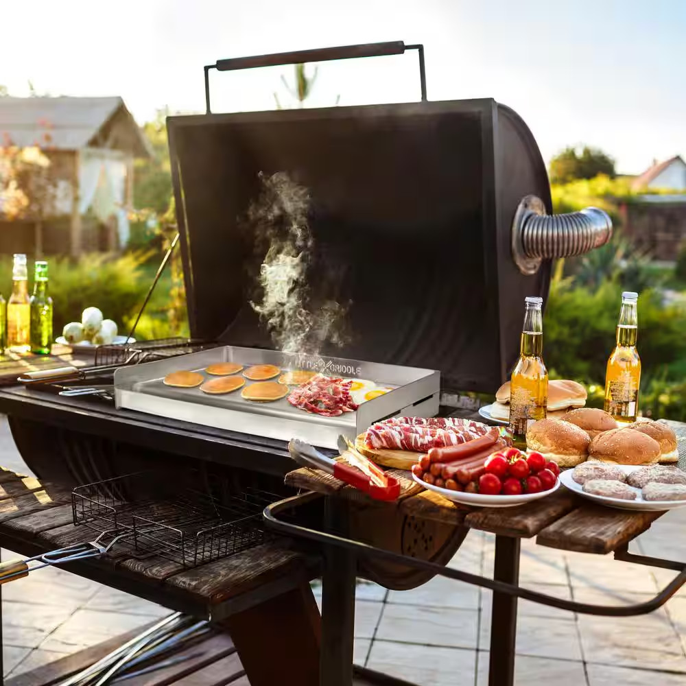 Universal 13 In. Stainless Steel BBQ Griddle