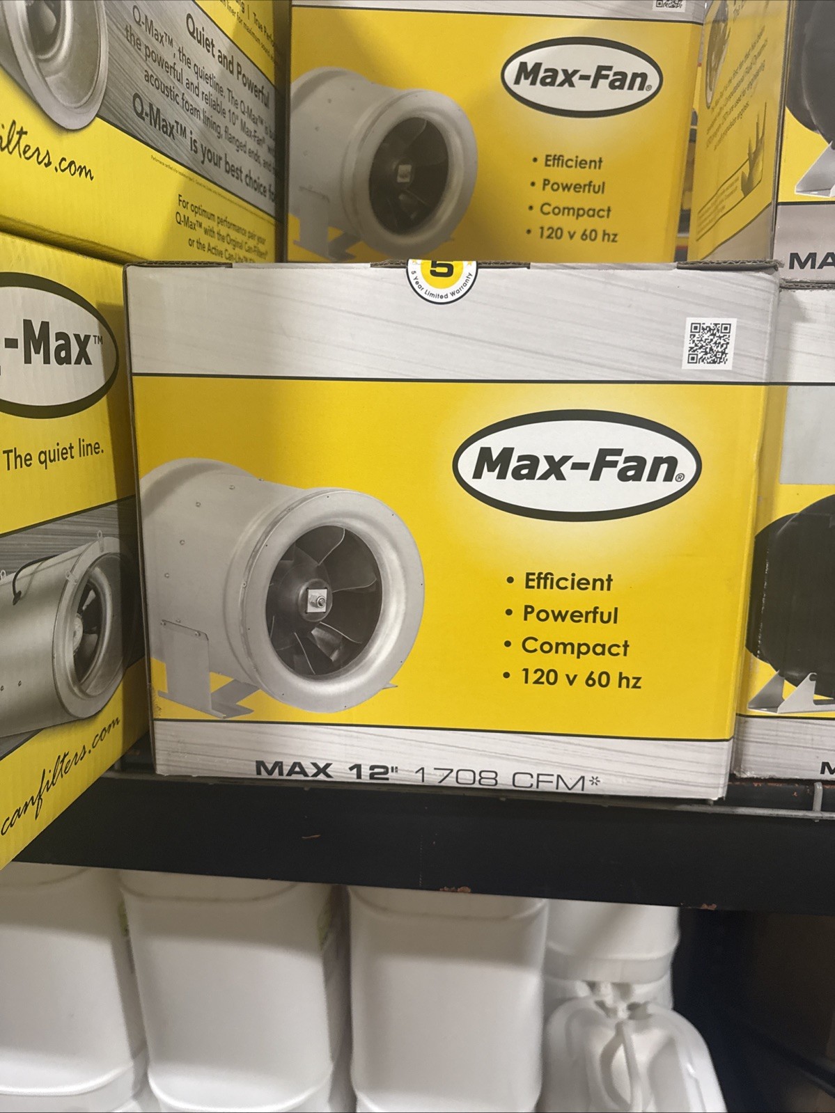 Can Fan Max Fan 12″ Inline Duct Fan 1708 CFM – Energy Efficient Ventilation