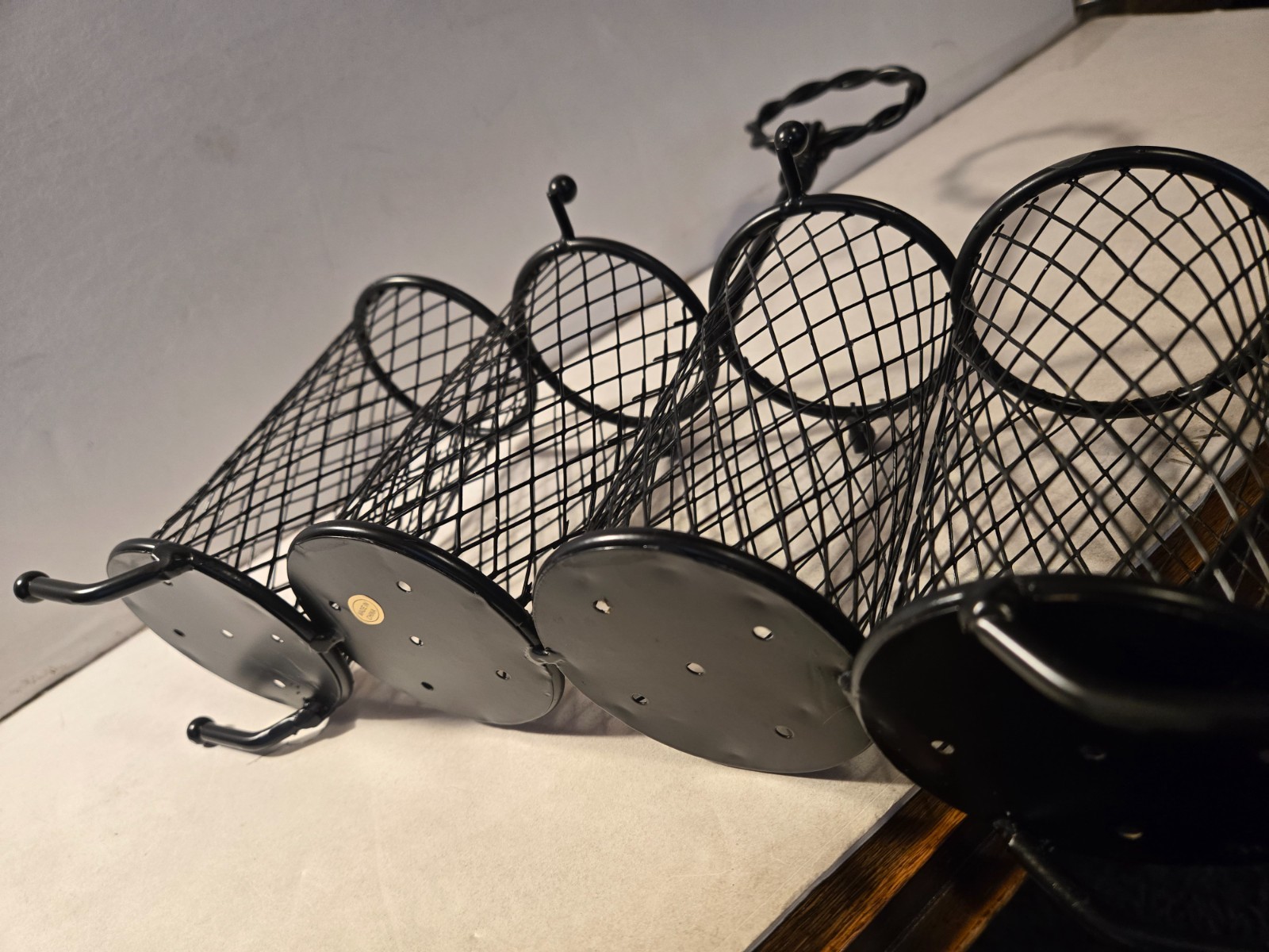 Corky’s branded BBQ grilling set includes a metal caddy w/ 4 mesh compartments