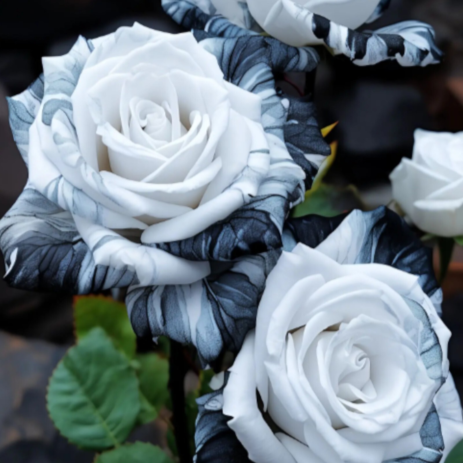 20pcs Rare Ink Rose Seeds – Non-GMO Heirloom Variety for Your Garden