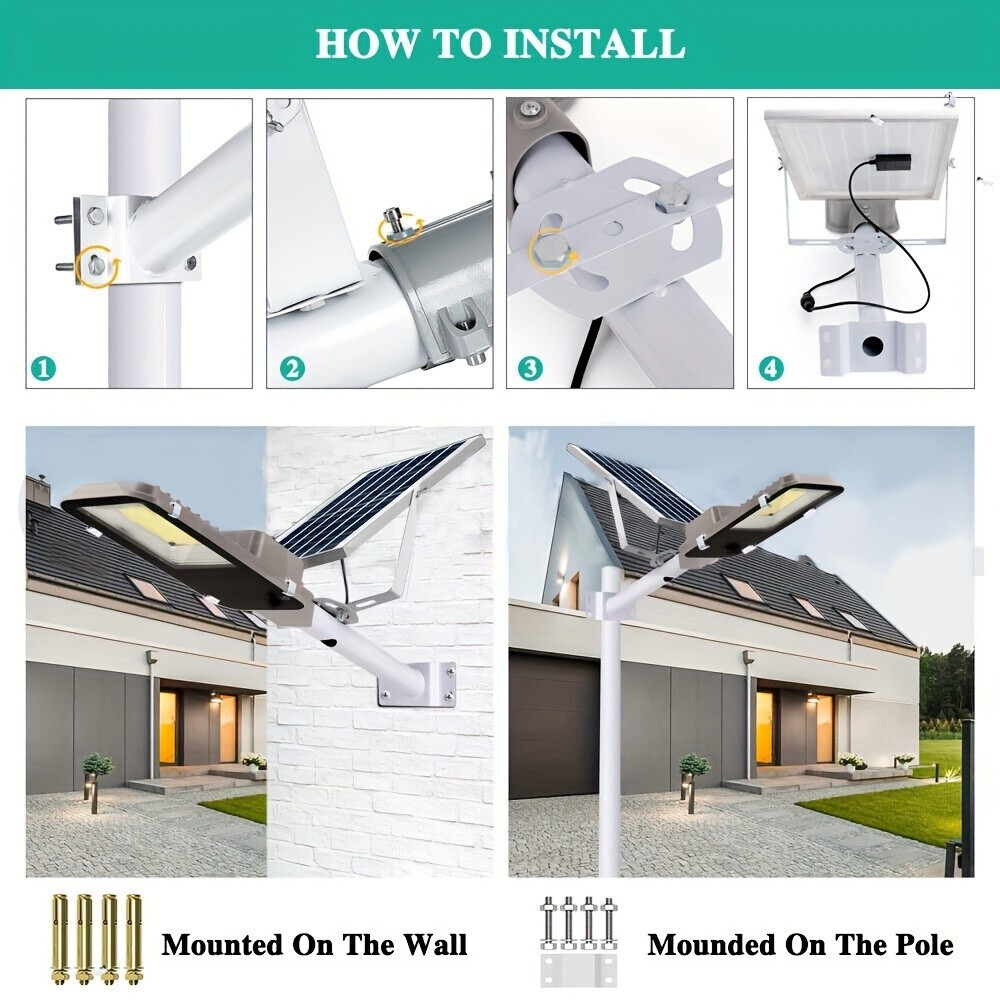 1PC 100W solar lights, outdoor lights, LED lights, IP65 waterproof