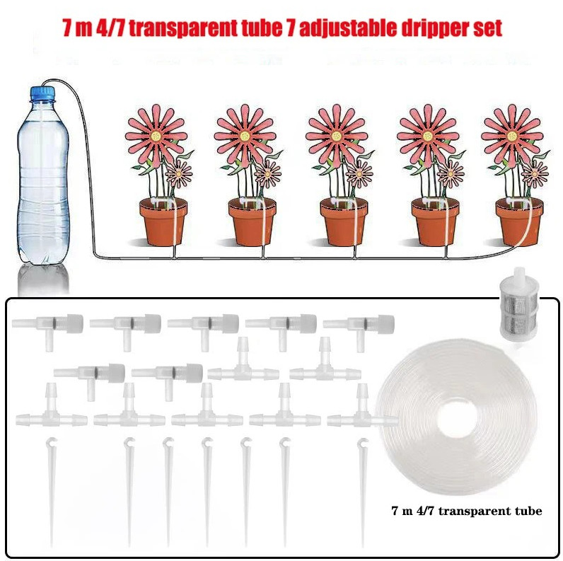 1pc Drip Irrigation Kit with Regulating Valve Plant Watering System – NEW