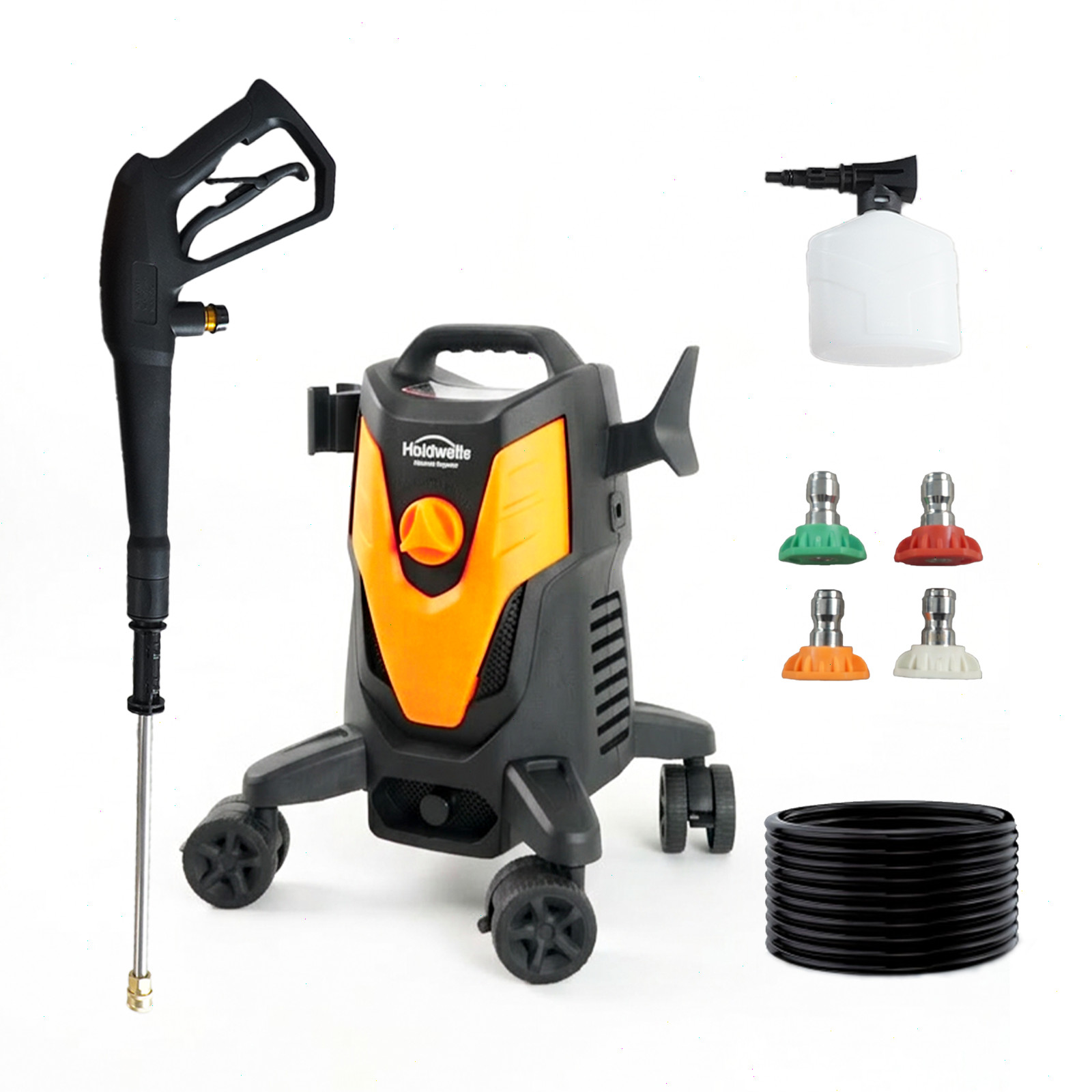 HoldwellS Electric Pressure Washer, 2500 Max PSI 1.76 Max GPM