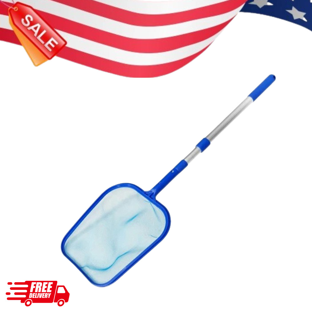 Heavy Duty Pool Skimmer Leaf Rake Net Cleaning Swimming Pool Fine Mesh Netting