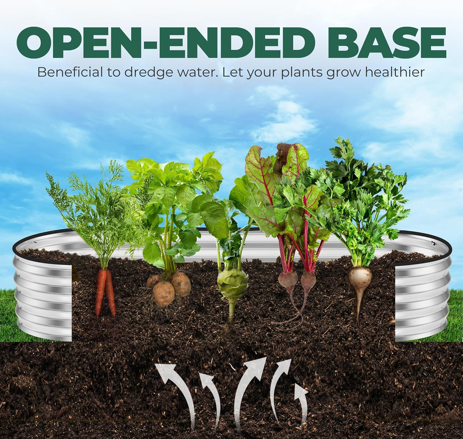 Galvanized Raised Garden Bed, 6 by 2 by 1 Feet Lightweight Planter Boxes Outdoor