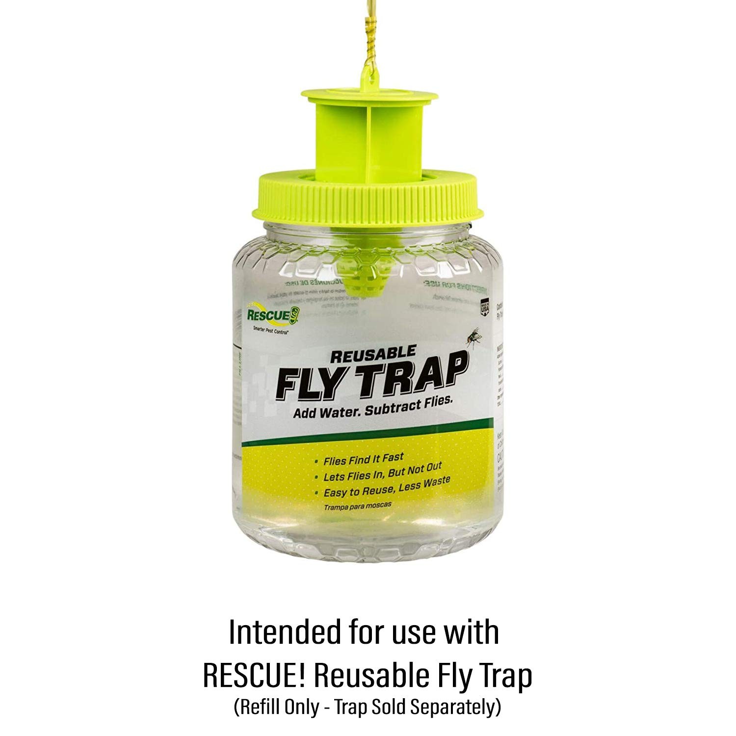RESCUE Reusable Fly Trap Refill – Outdoor Use – 6 Pack