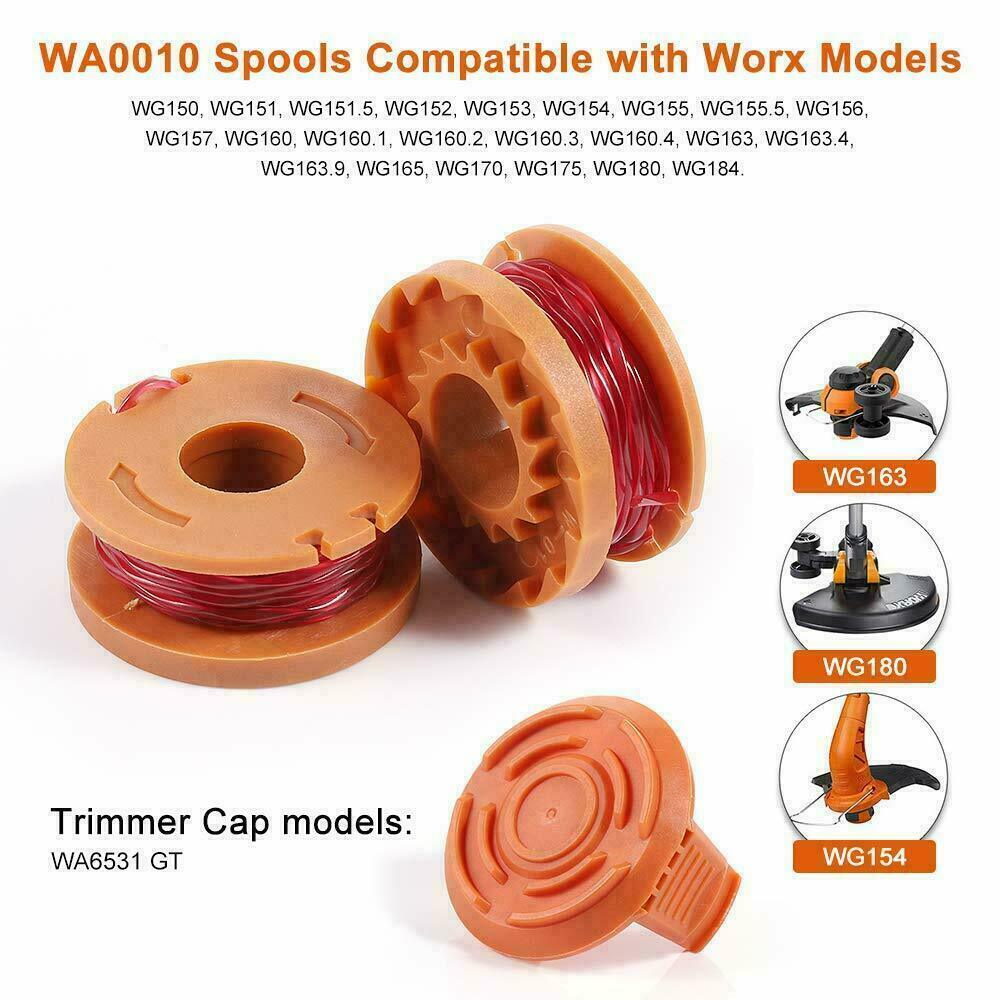 WORX WA0010 PREMIUM Replacement String Trimmer Spool Line Cap Cover WA6531 Worx