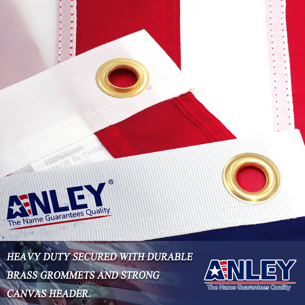 Anley EverStrong 3×5 Ft Betsy Ross American US Flag Embroidered Patriotic Banner