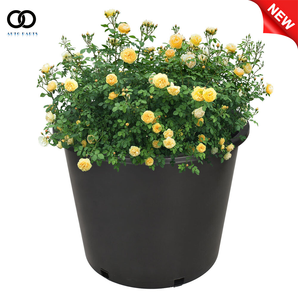 7 Gallon Planters Heavy Duty Plastic Nursery Pots Flower Plant Pots 10 Pack