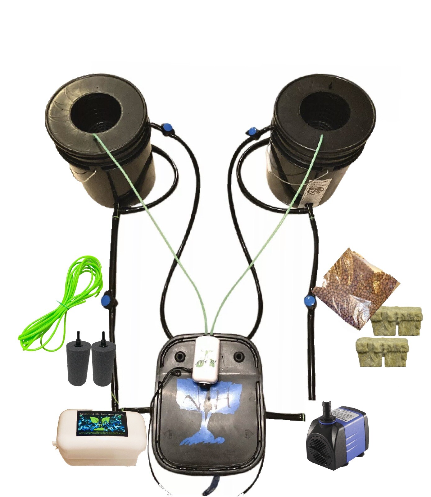 Recirculating Deep Water Culture Indoor Hydro System Grow Kit 25% Faster/larger