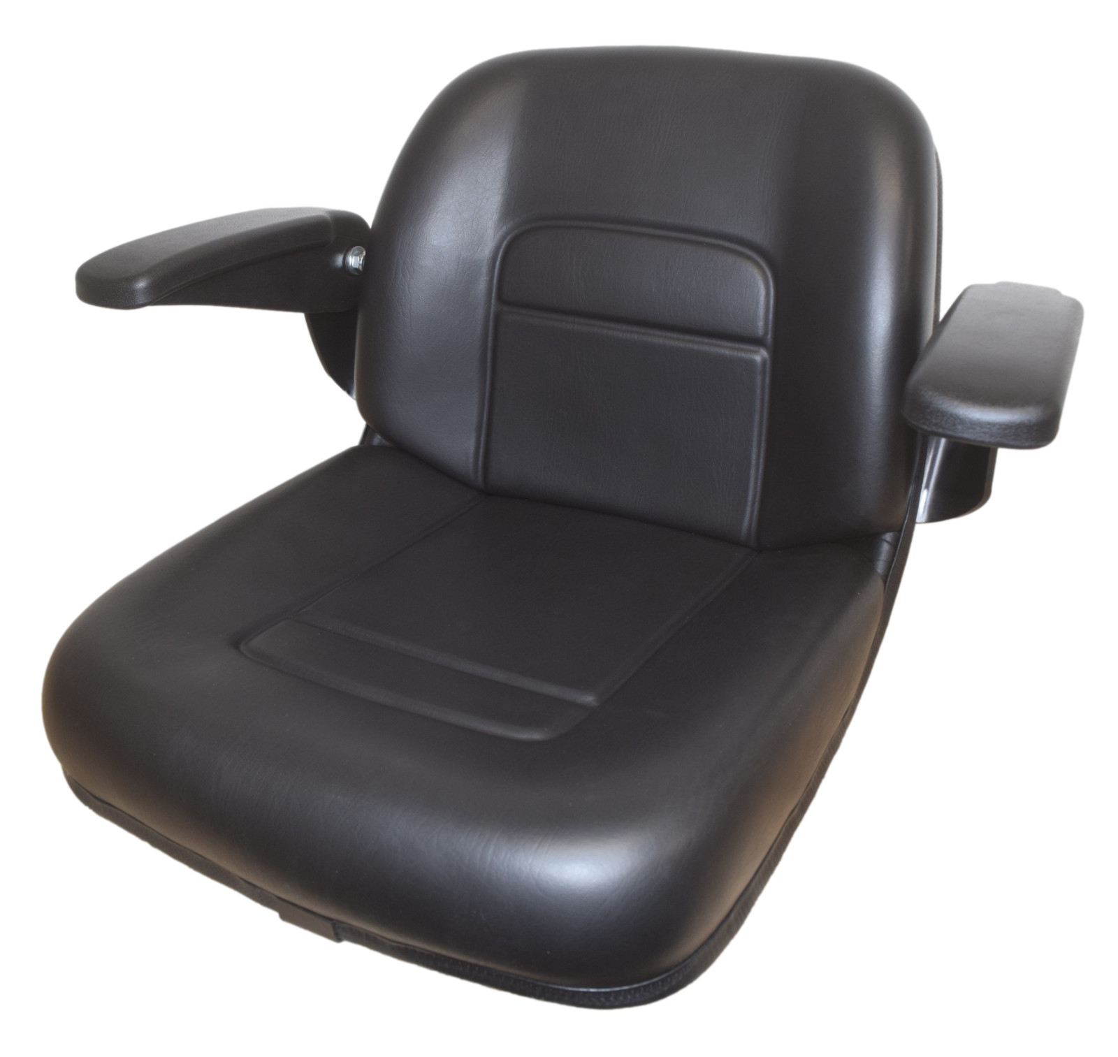 High Back Lawn Mower Seat w/ Armrests Black Gravely, Husqvarna, Hustler