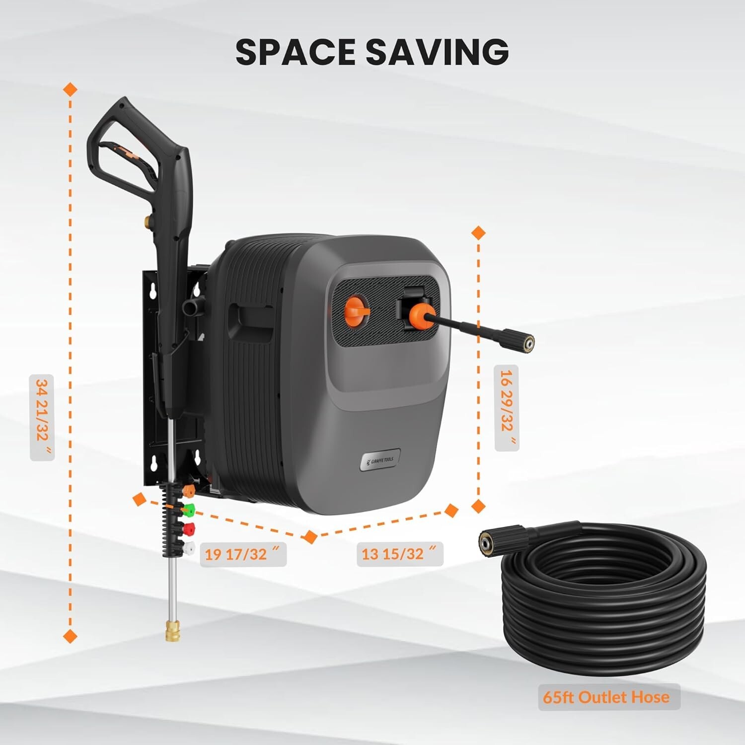 Giraffe Tools 2400 PSI Grandfalls Pressure Washer G20BPRO, Electric Power Washer