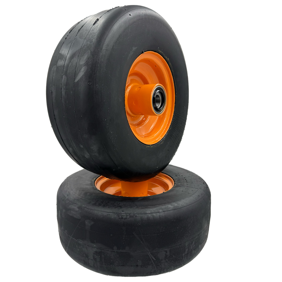 11×4.00-5 Smooth Flat Free Wheel Assembly – Set of 2
