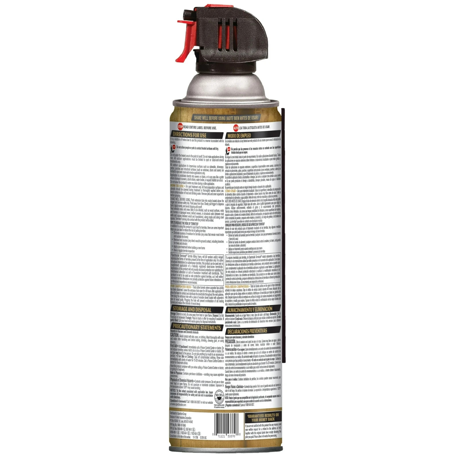 Spectracide Terminate Termite Killing Foam, Kills Termites Indoors & Outside