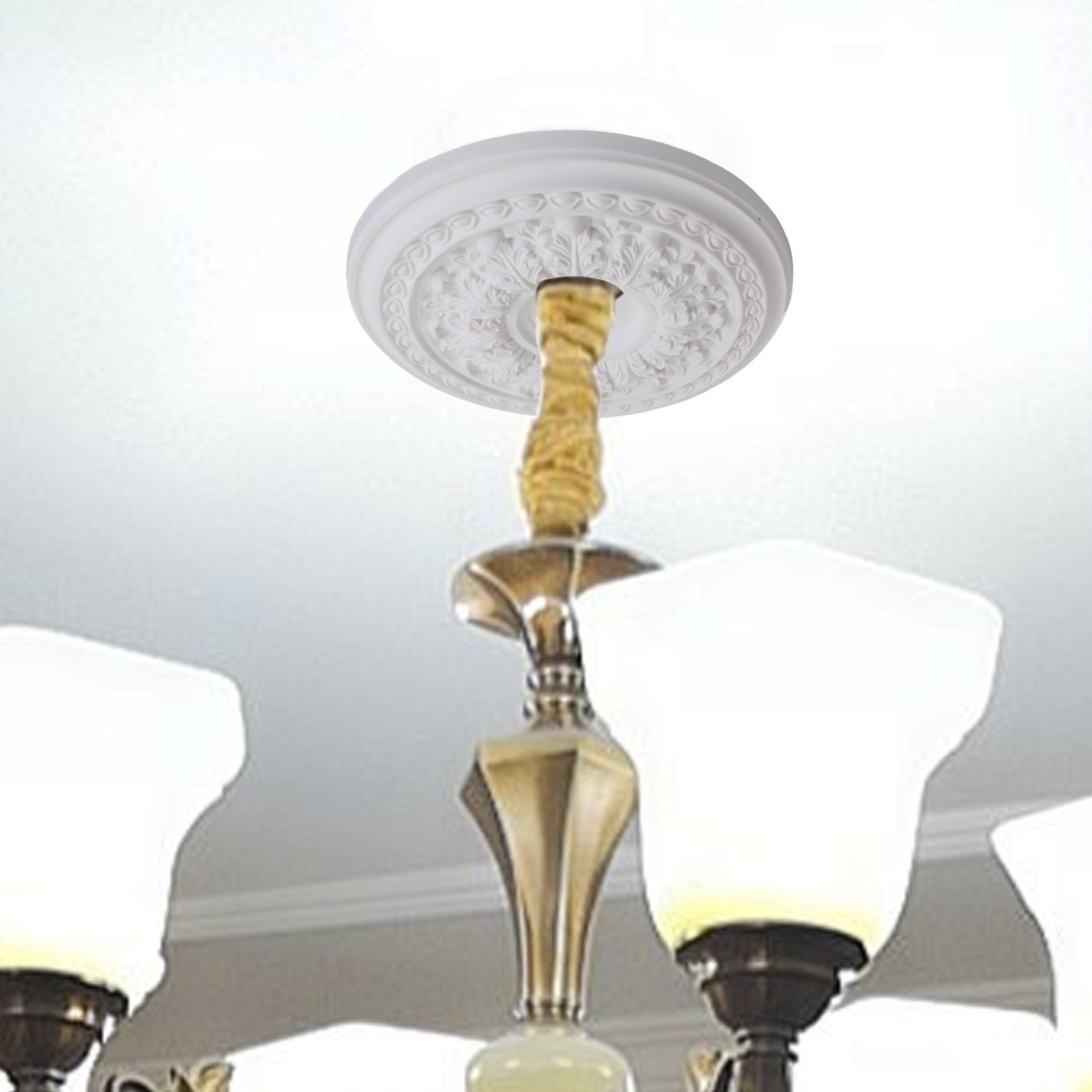 Modern Circular PU Ceiling Light Base Enhances Aesthetic Appeal of Any Room