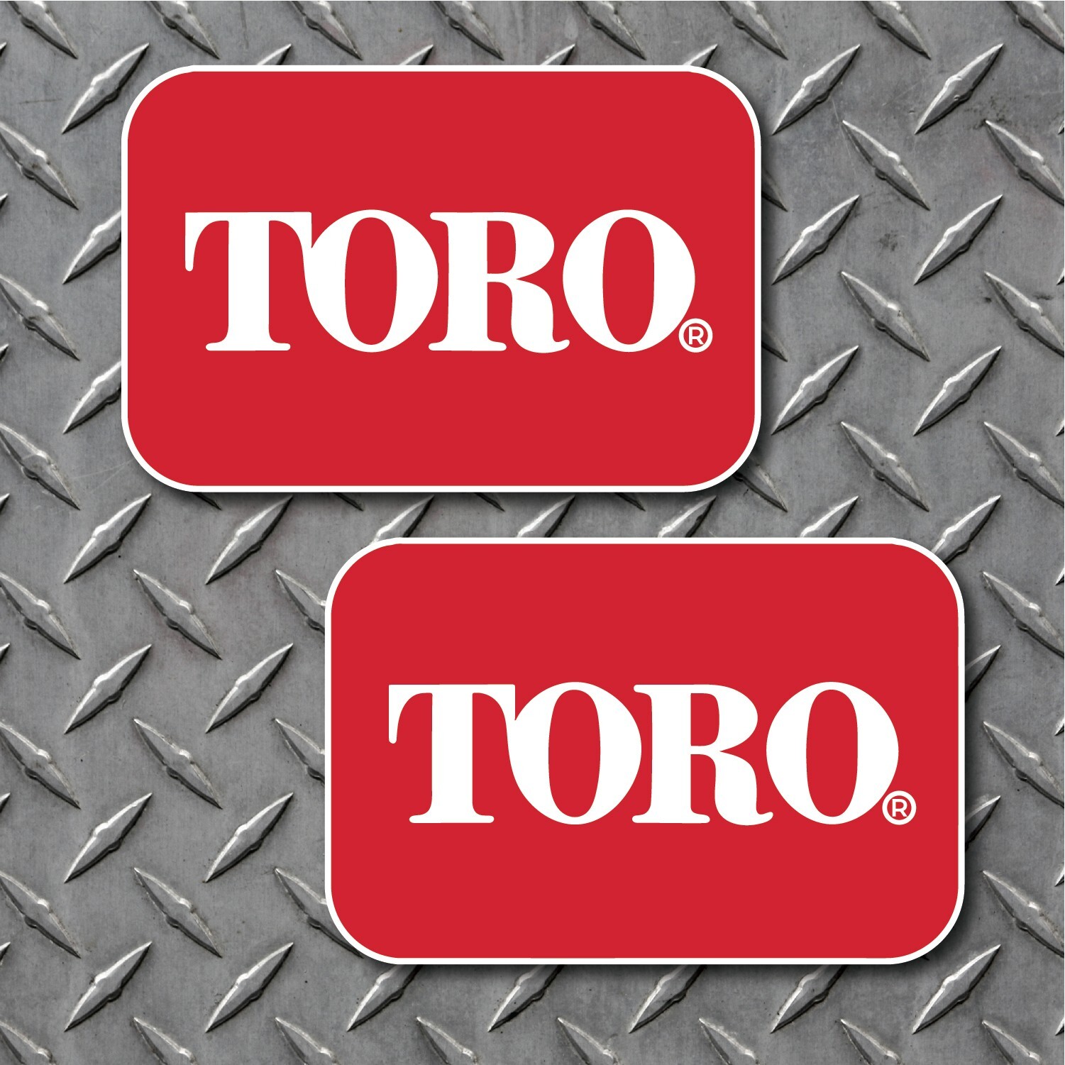 2 TORO Logo Vinyl Decal 2″ tall x 3″ wide – Zero Turn & Walk Behind Mower