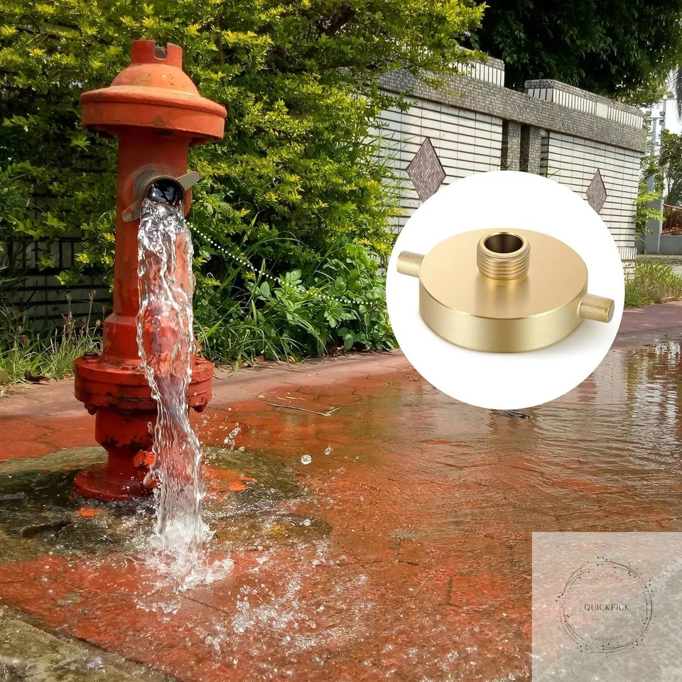 1 Pack Fire Hydrant Hose Adapter 2-1/2″ NST/NH Female x 3/4″ GHT Male Hydrant