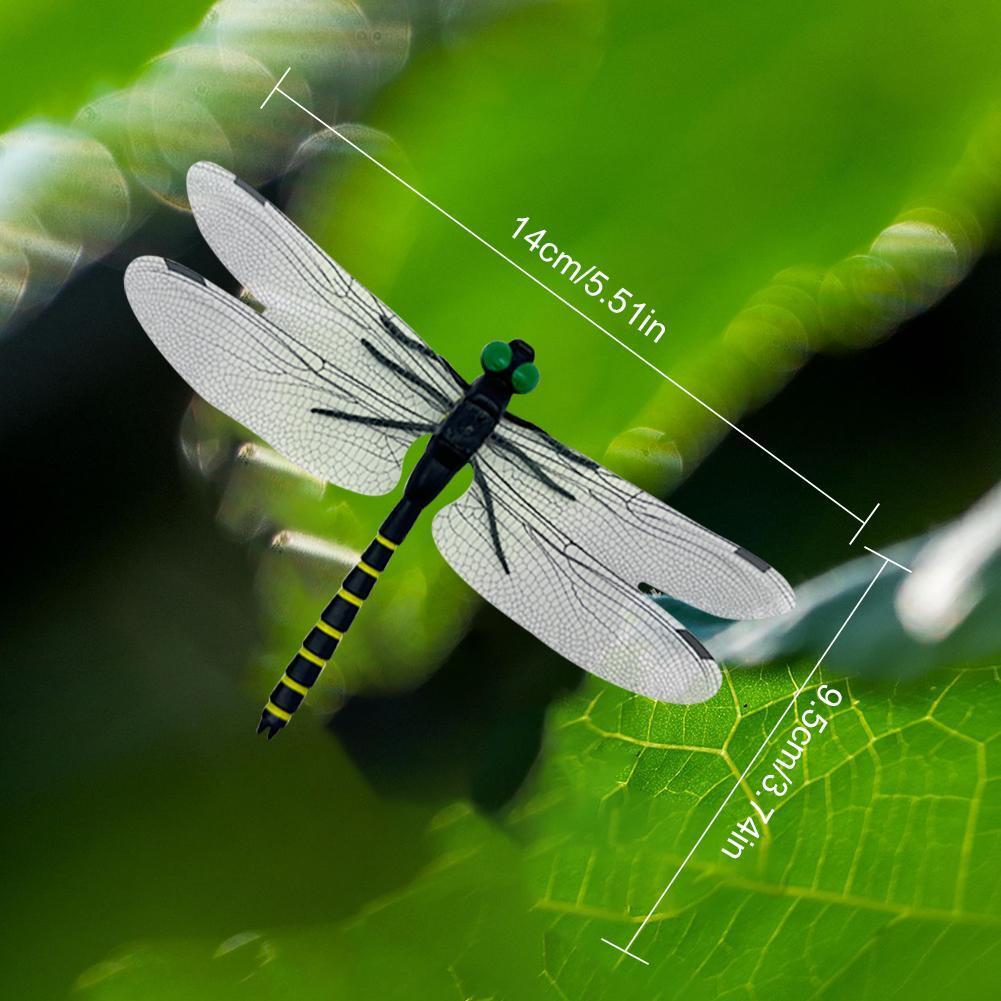 Simulation Dragonfly Insect Model Mosquito Repellent For Garden 4 Pcs