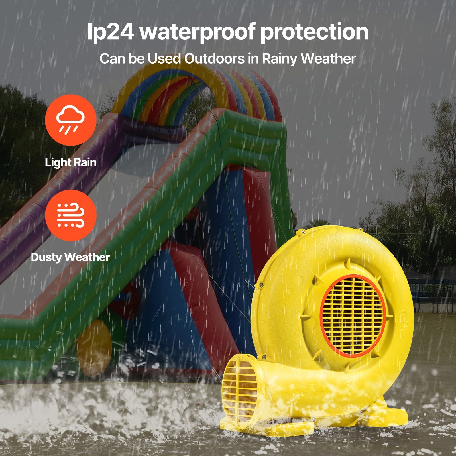 Inflatable Blower, 680&750W, 1.0HP Bounce House Blower, Pump Commercial Air