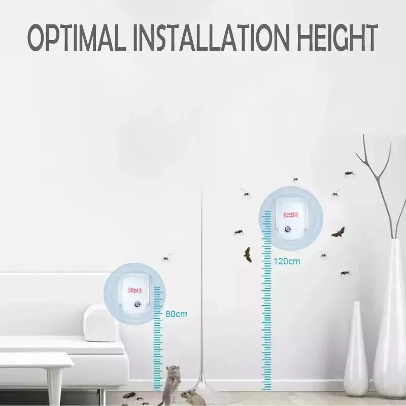 Ultrasonic Pest Insect Rodent Repeller Electronic Plug-In Mice Rat Cockroach Bug