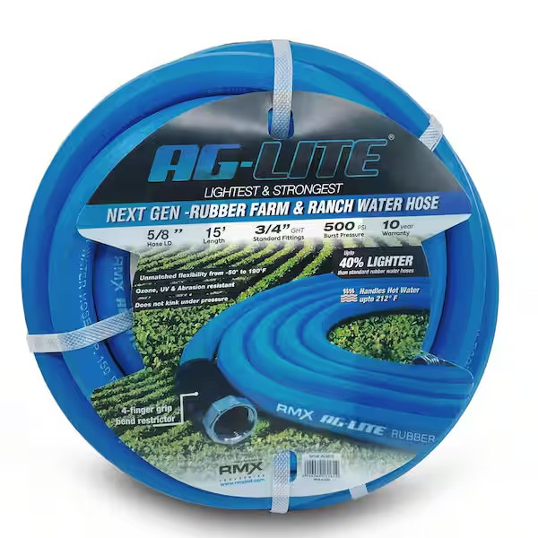 5/8 In. X 15 Ft. Heavy Duty Rubber Water Hose