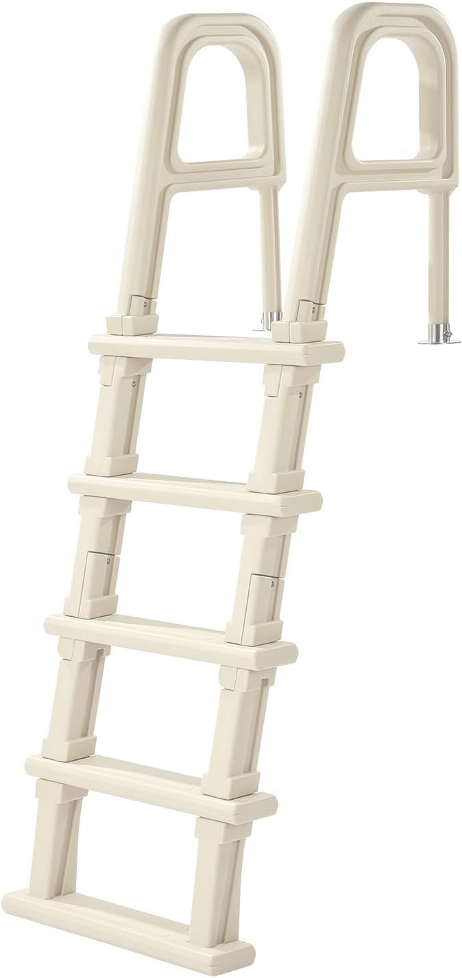 Sturdy Non-Slip 5-Step Pool Ladder with Inclined Design – 300 lb Load Capacity