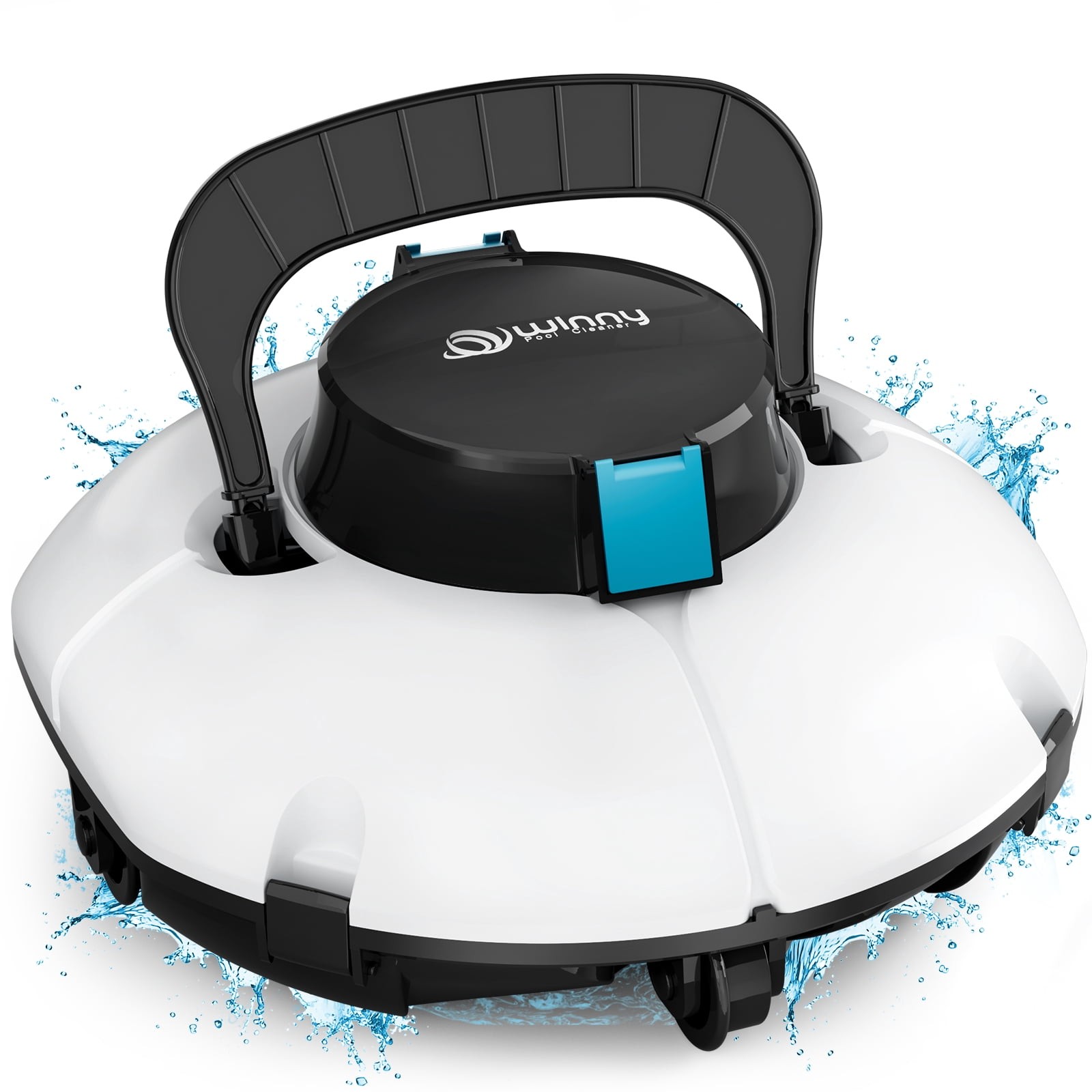 WYBOT Cordless Robotic Pool Cleaner with Dual-Layer Filtration, 80-Min Runtime,