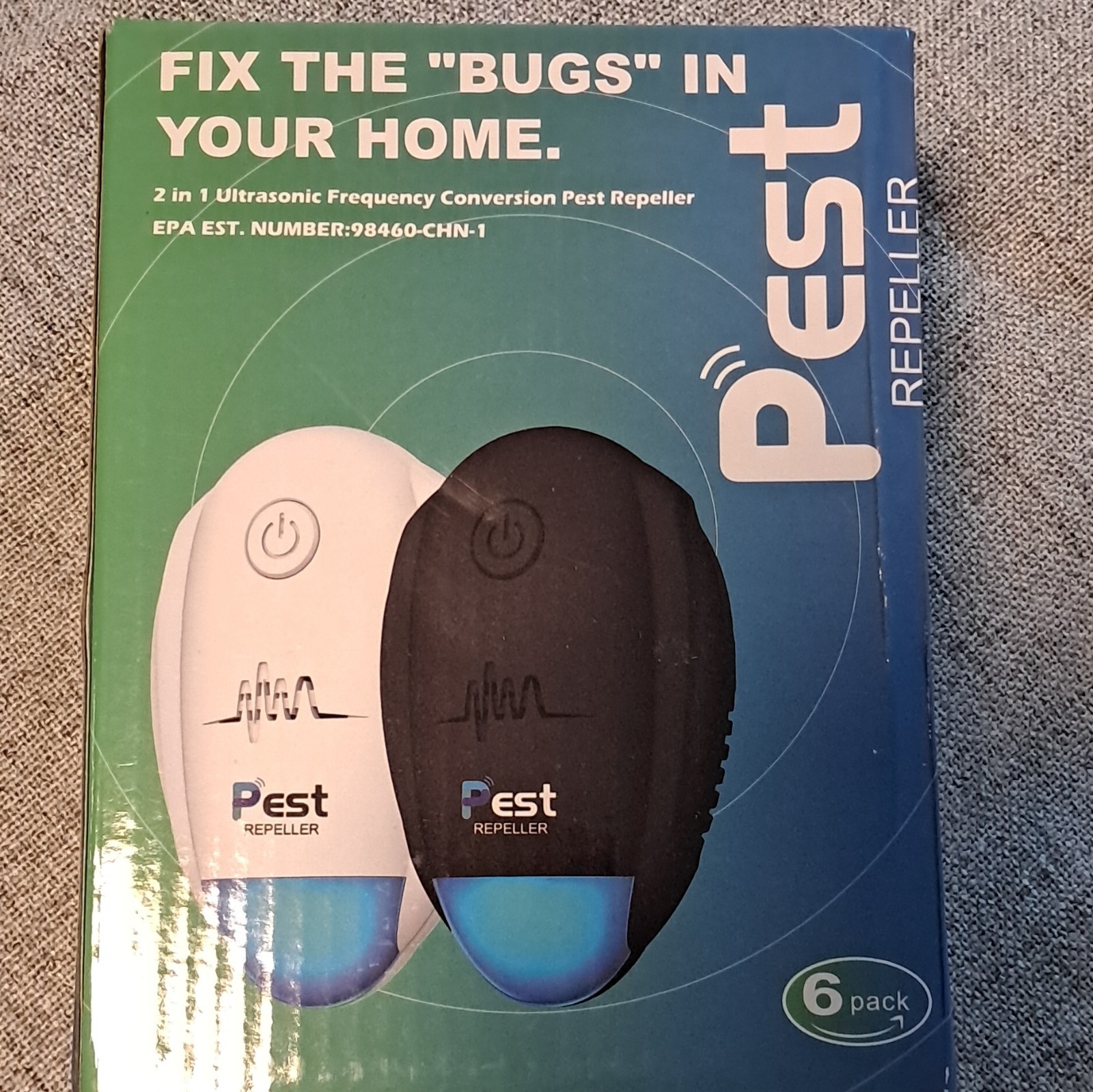 Pest Control Plug-In Ultrasonic Pest Repeller 6 Pack Indoor