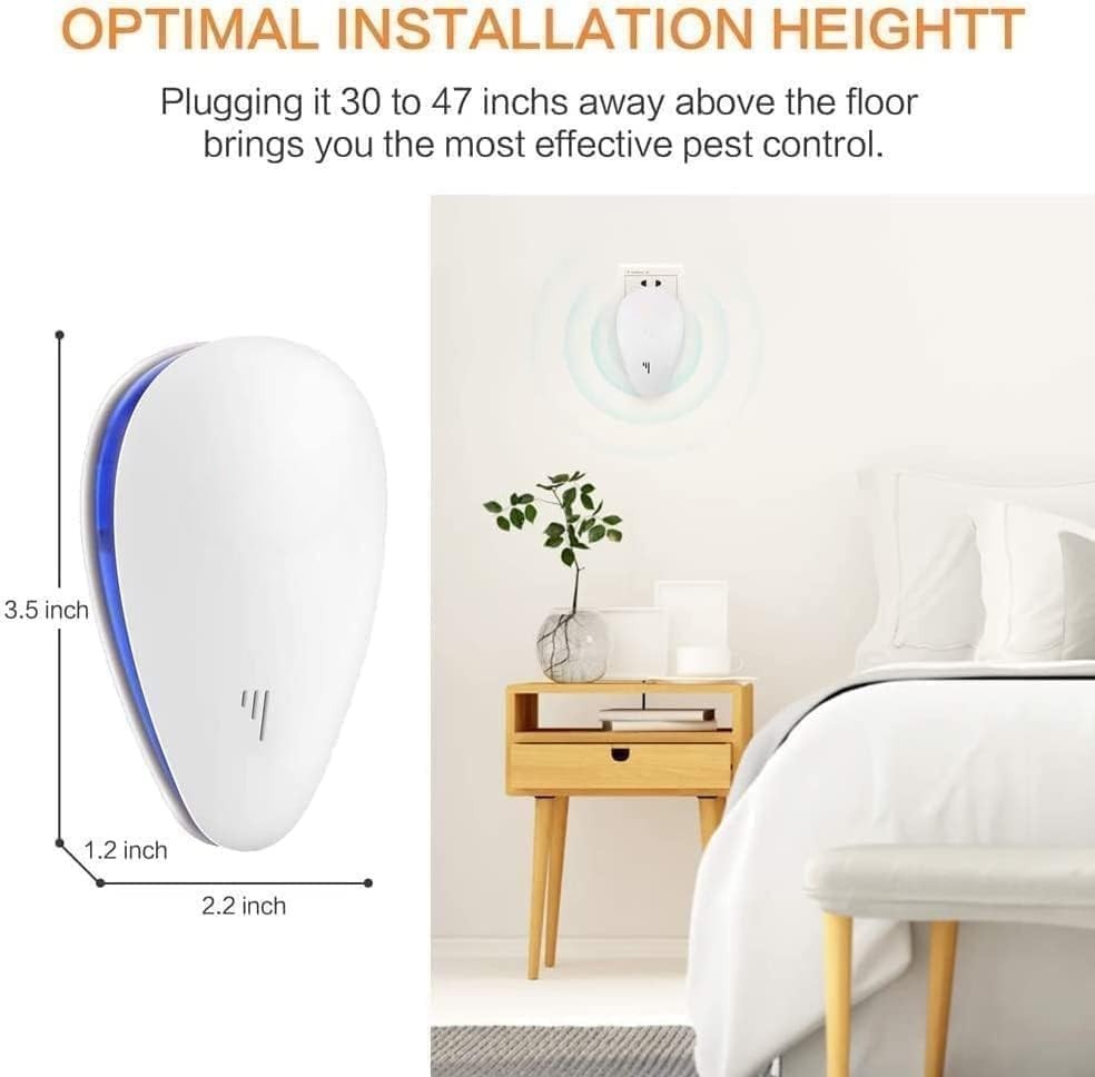4PCs Ultrasonic Pest Reject Home Control Electronic Repellent Rat Mice Repeller
