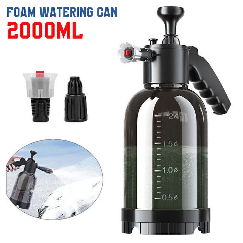 2L Car Wash Foam Sprayer Hand Held Pump Wash Spray Bottle Snow Foam Detailing US