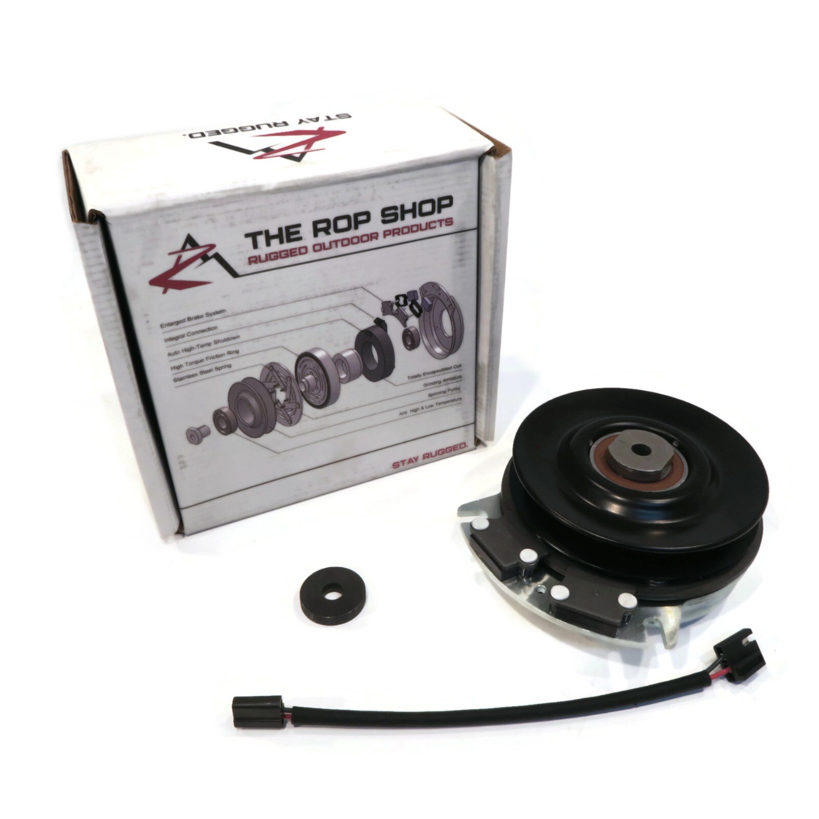 Electric PTO Clutch for Wright Mfg. Stander Large Frame 48″, Large Frame 52″