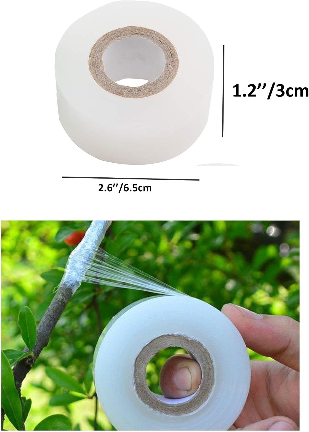 4 Rolls Grafting Tape Stretchable Garden Plants Repair Tape for Fruits Tree