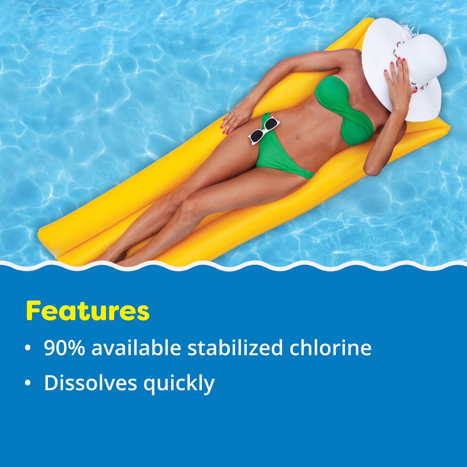 In The Swim 1 Inch Stabilized Chlorine Tablets for Pools (10, 25, 50 lbs)