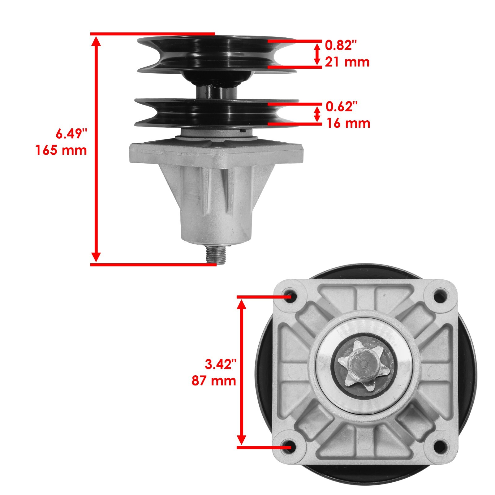Caltric 46″ Deck Spindles for White Outdoor GT205 GT-205 14BU836H190 1998-1999