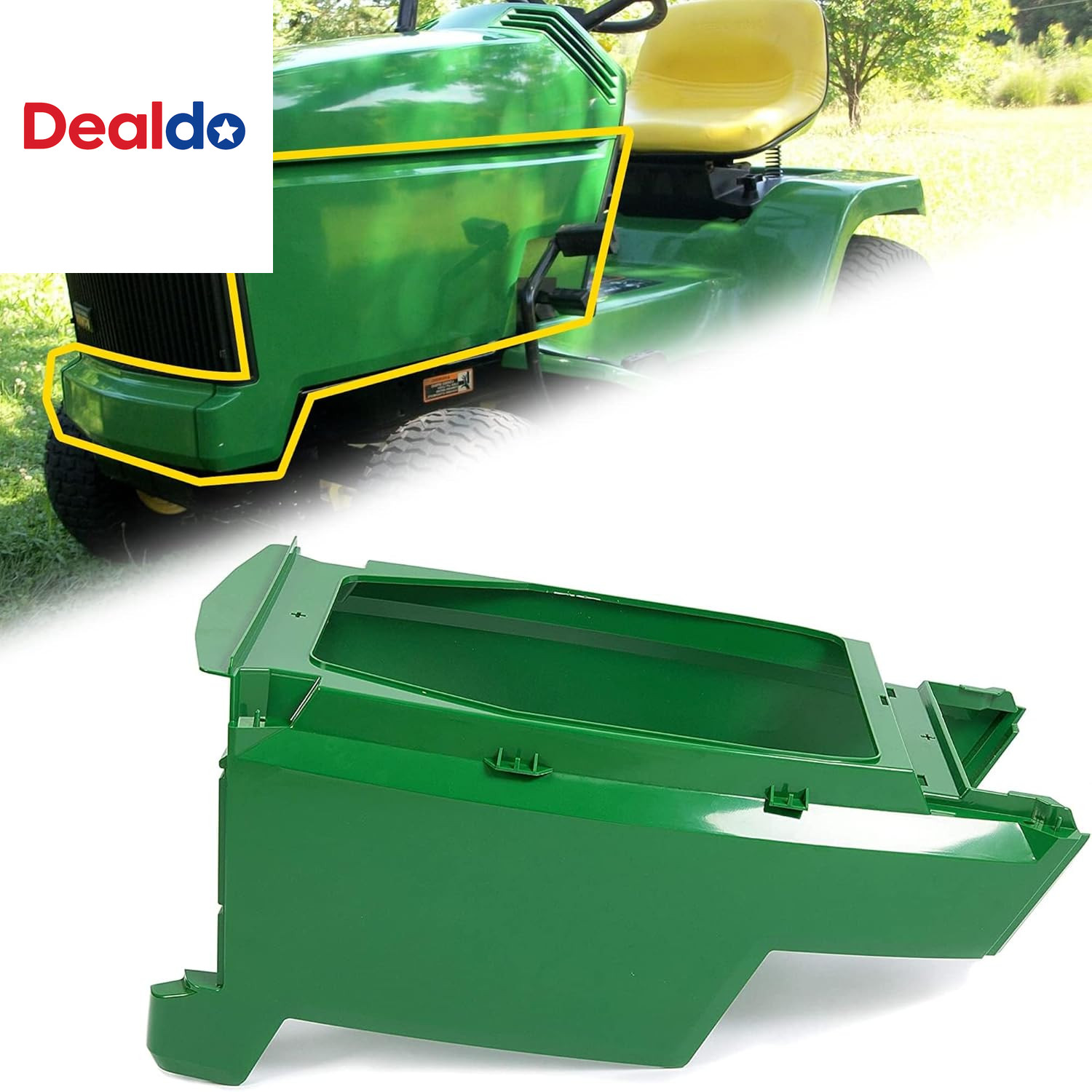 Lower Hood Kit Compatible with John Deere LX172 LX173 LX176 LX178 LX186 LX188 GT