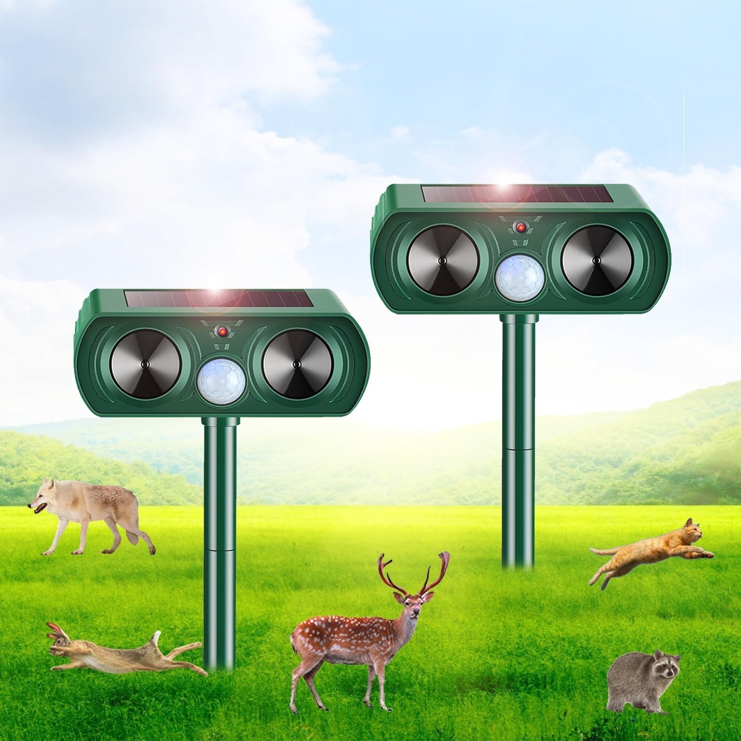 2026 Sonic Fortress Pro Deer Repellent Devices Racoon Repellent Outdoor Squirrel