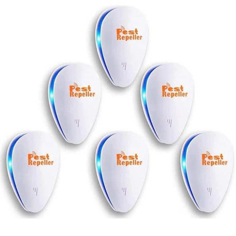 Ultrasonic Pest Repeller Electronic Ultrasonic Pest Repellent Plug in Ind 6 Pack