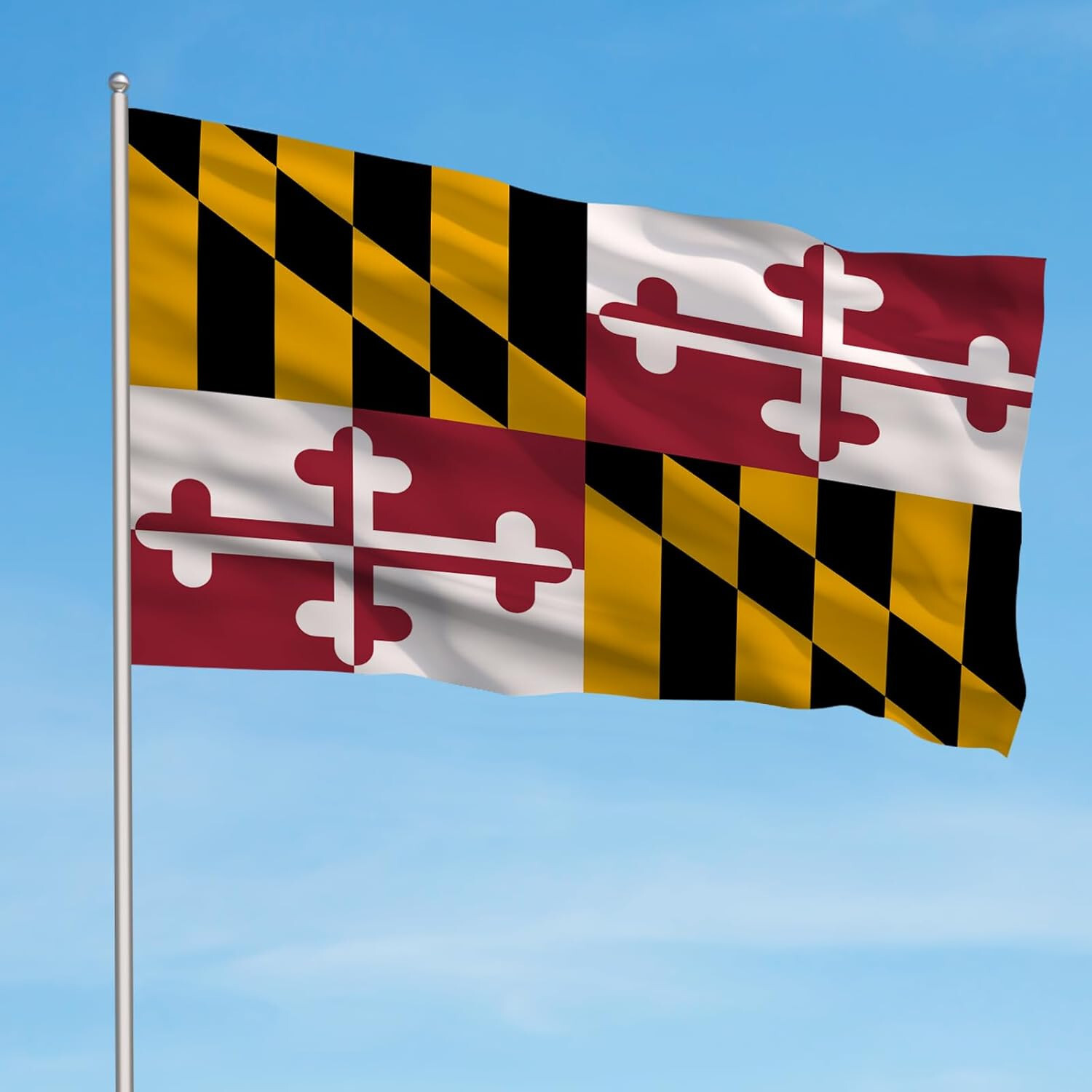 3×5 Maryland State 150D Woven Poly Nylon Flag 5×3 Banner Grommets Heavy Duty
