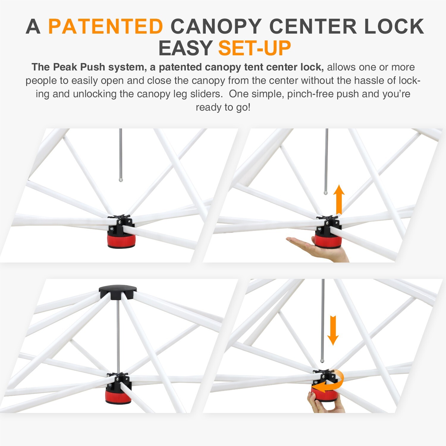 EAGLE PEAK 12×12 Pop Up Canopy Tent with 1 Sidewall