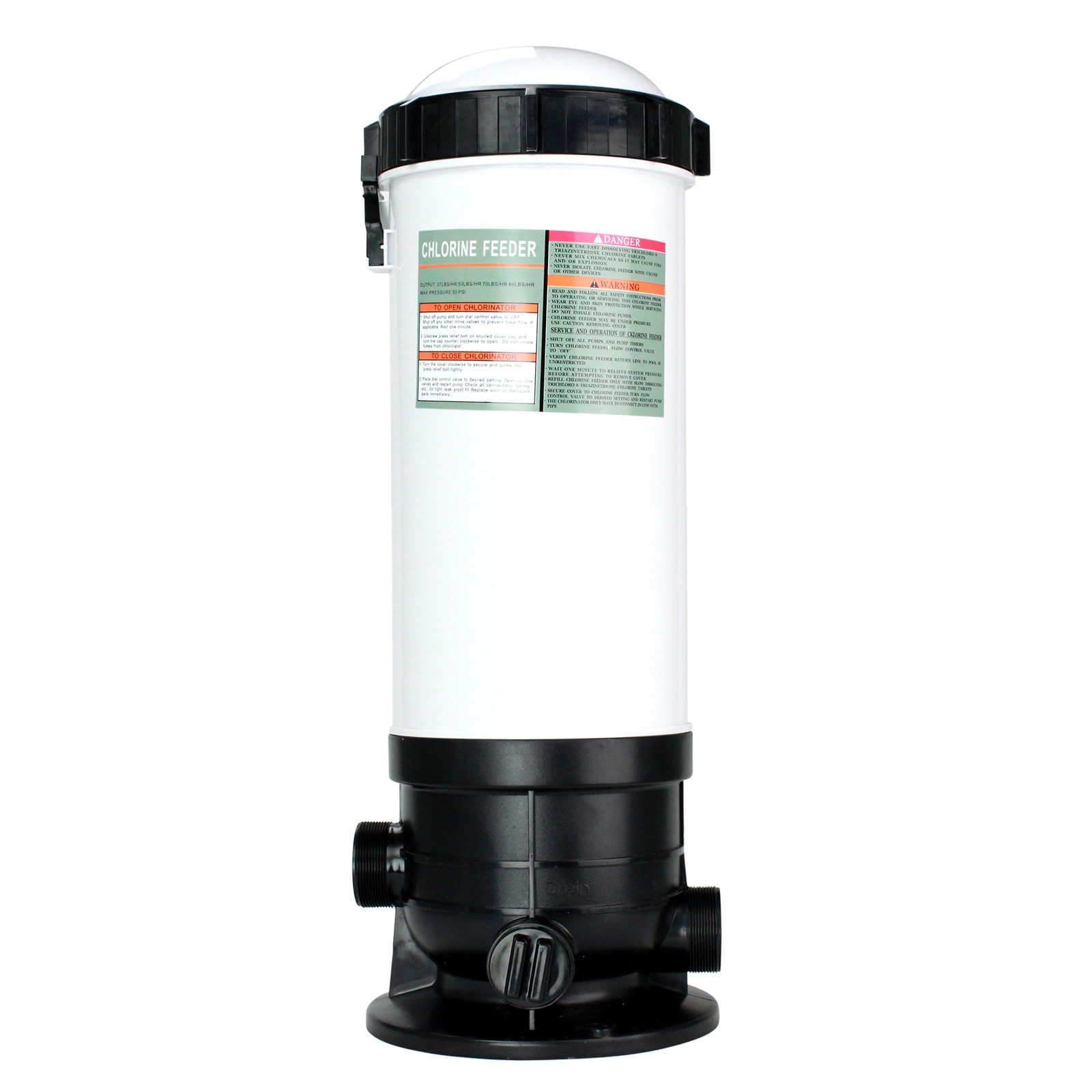 Northlight Automatic Off-Line Chlorinator Chemical Feeder, 50lb Capacity