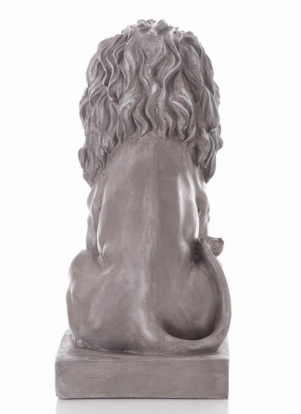 22″ H Sitting Lion Garden Statue For Backyard Display Entryway Sculpture