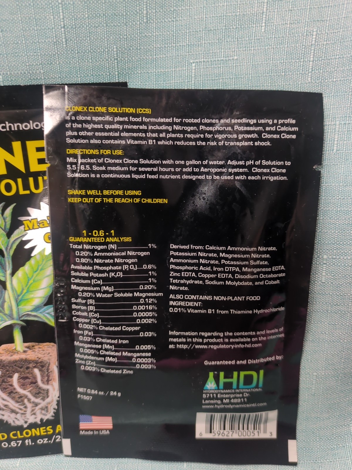 6 Clonex Clone Solution 20 ml Packets Rooting Clones & Seedlings Gardening
