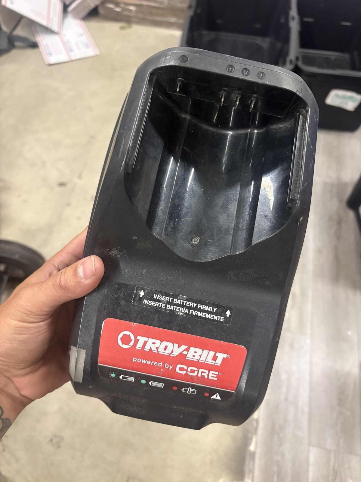 Troy-Bilt CORE Lithium-Ion Battery Charger Black Corded Power Tool Charger