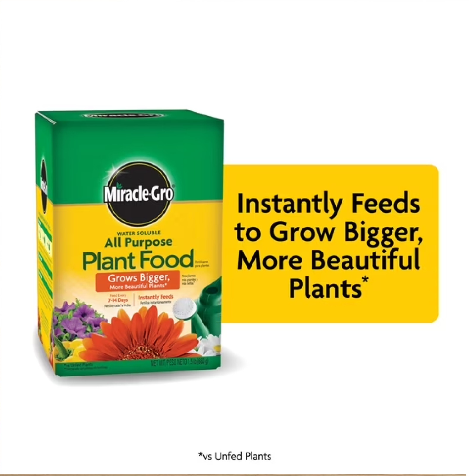 Miracle-Gro Water Soluble All Purpose Plant Food Fertilizer 1.5 lb
