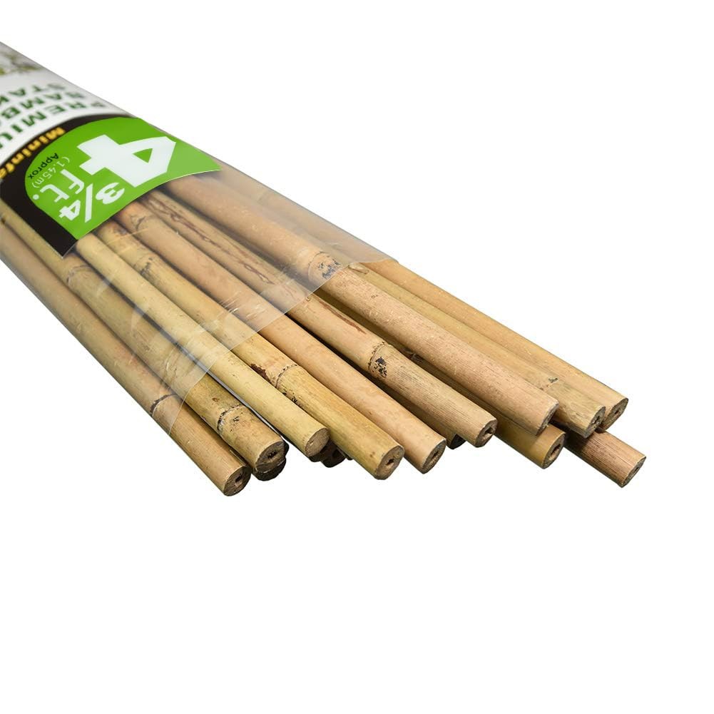 Bamboo Plant Stakes 57 Inch 20 Pack Garden Supports Tomatoes Trees Climbing Dura