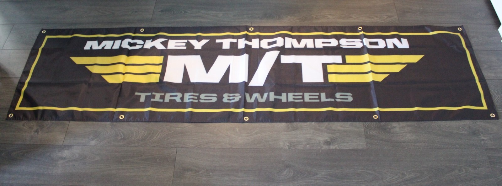 Mickey Thompson Tires Banner Flag Big 2×8 feet Drag Racing Mechanic Tire Shop